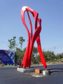 hj1730 不銹鋼雕塑—舞_青島國際服裝城不銹鋼雕塑、石雕、玻璃鋼雕塑_濱州宏景雕塑有限公司